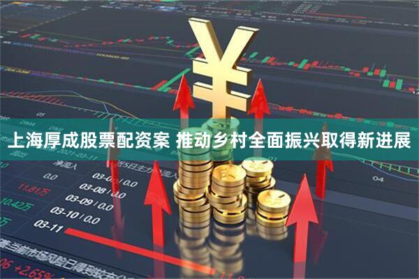 上海厚成股票配资案 推动乡村全面振兴取得新进展