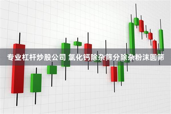 专业杠杆炒股公司 氯化钙除杂筛分除杂粉沫圆筛